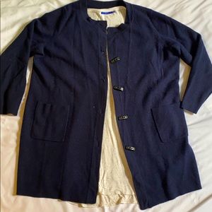Navy Blue Long Cardigan